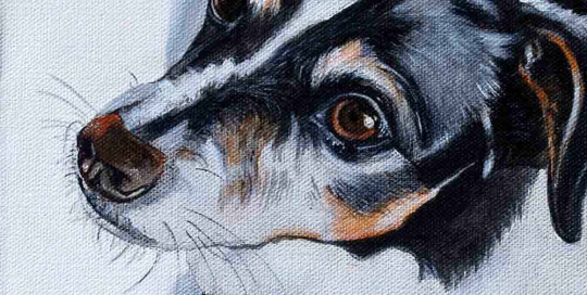 Mini Fox Terrier Painting