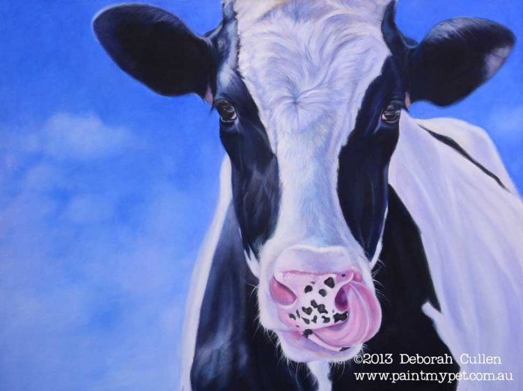 Dairy cow painting