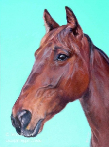 Bay Horse painting