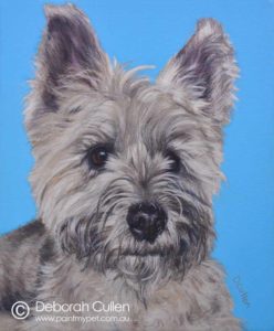 Cairn Terrier painting