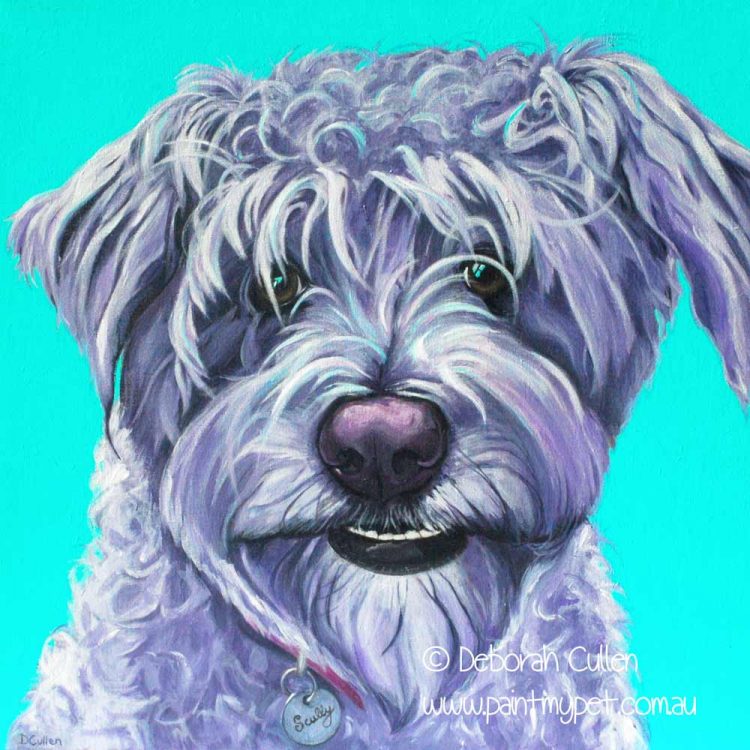 Schnoodle painting - paintmypet