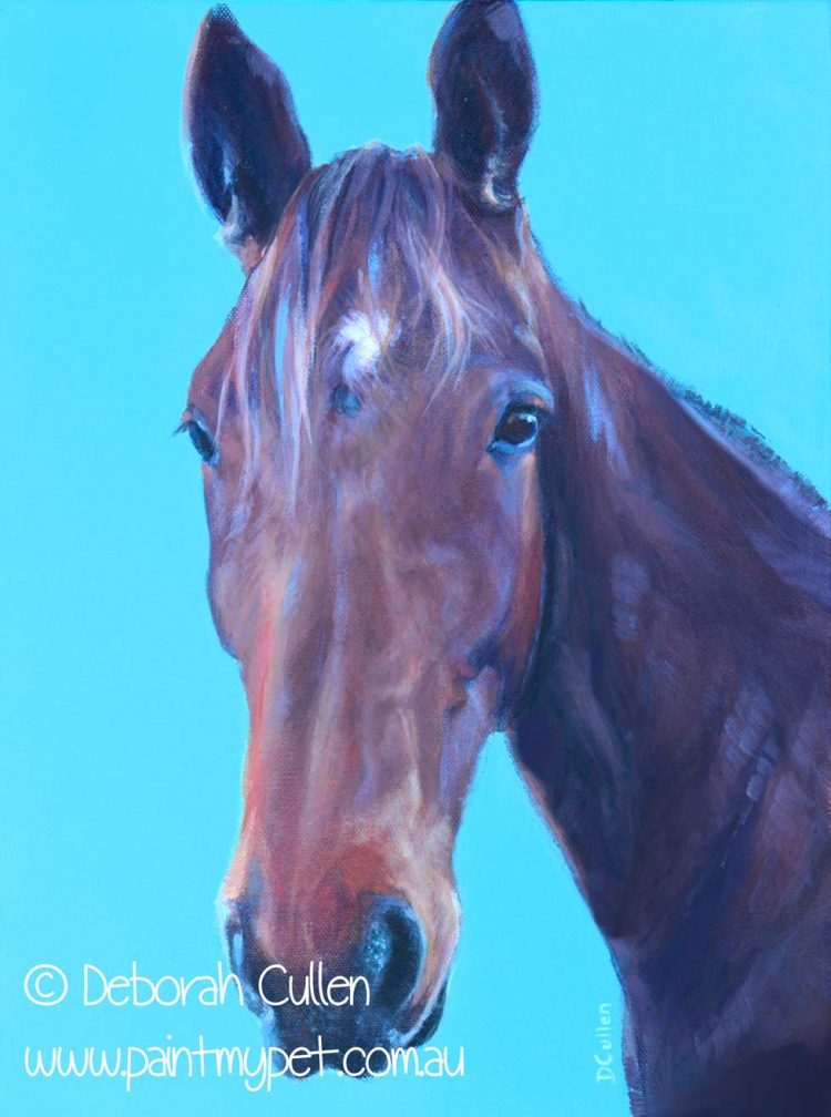 Kane – Bay Horse Painting